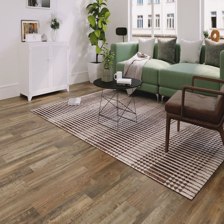 CALI Aqua Tough Redefined Pine Brown 20-mil x 7-3/32-in W x 48-in L Waterproof Interlocking Luxury Vinyl Plank Flooring (23.77-sq ft/ Carton)