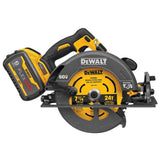 FLEXVOLT 60-Volt MAX Li-Ion Brushless 7-1/4 in. Cordless Circular Saw with 20V Cordless 1/2 in. Impact Wrench(Tool-Only) - Super Arbor
