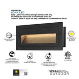 3-Watt Black Outdoor Integrated LED Step Landscape Path Light - Super Arbor