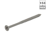 #6 x 1-5/8 in. Philips Bugle-Head Coarse Thread Sharp Point Polymer Coated Exterior Screw (1 lb./Pack)