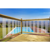 3-1/8 in. x 3-1/8 in. x 54 in. Brown Treated Deck Railing Post - Super Arbor