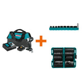 18-Volt LXT Sub-Compact Brushless Impact Driver Kit with ImpactXPS Impact Socket Set and ImpactXPS 60 Pc. Impact Bit Set - Super Arbor