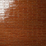Wabi Sabi Honey Brown 1.5x9 Crackled Glossy Ceramic Tile - Lux Tile