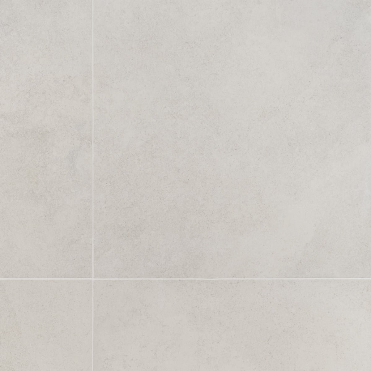 Lux Tile Perla White Matte Porcelain Tile 24x24 - Limestone Look