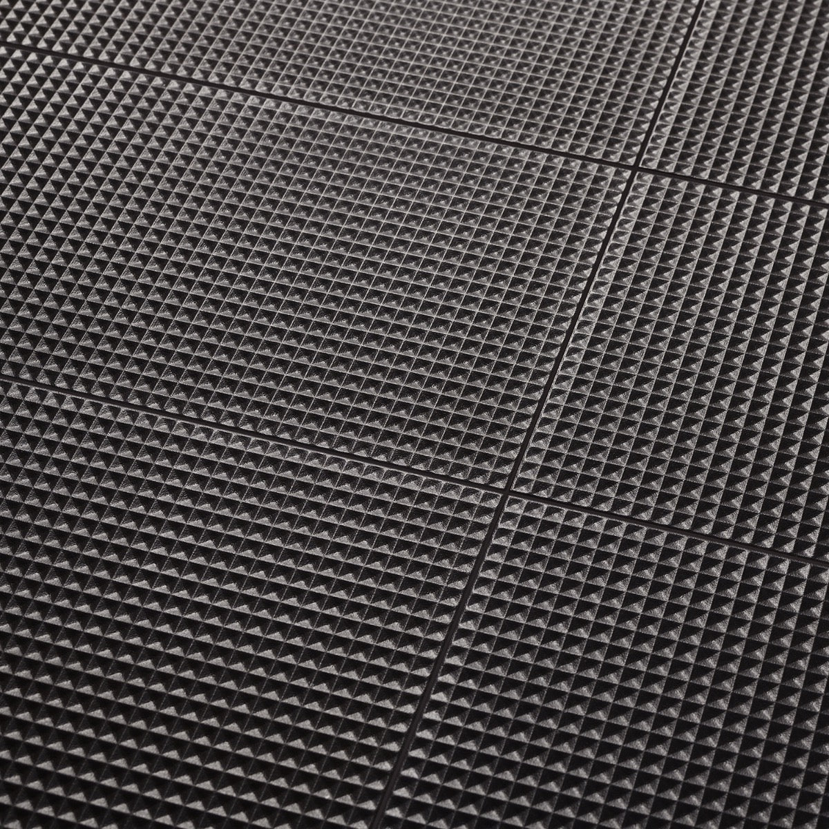 Kinzie Waffle Charcoal Black 8x16 Textured Matte Ceramic Tile by Lux Tile
