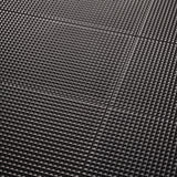 Kinzie Waffle Charcoal Black 8x16 Textured Matte Ceramic Tile by Lux Tile