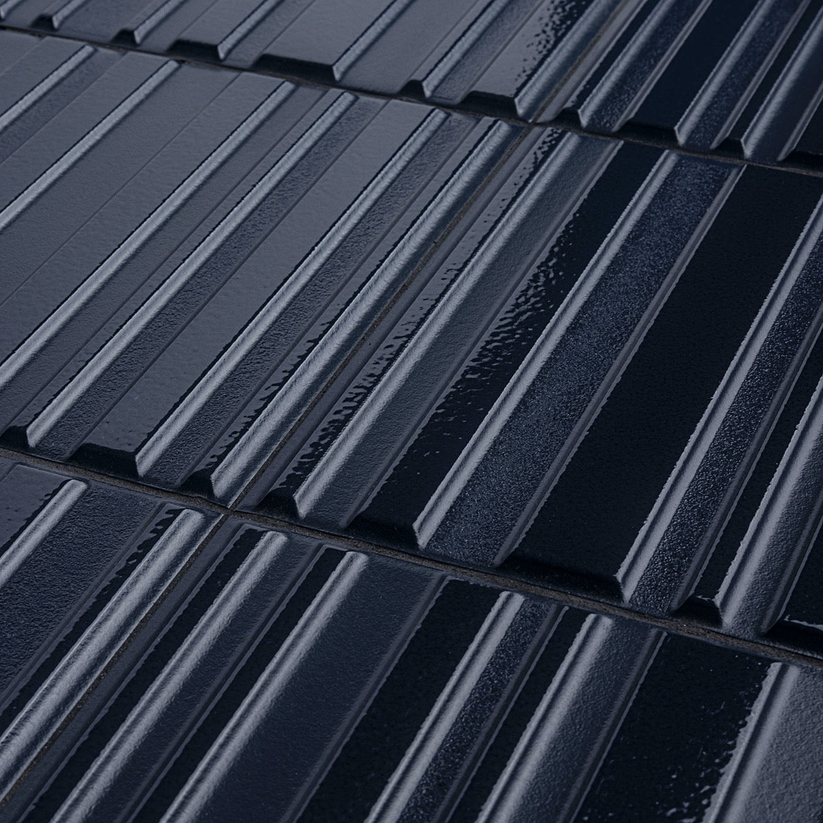 Sydney Blue 8x16 3D Glossy and Matte Ceramic Wall Tile