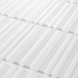 Sydney White 8x16 3D Mixed Finish Ceramic Wall Tile