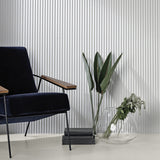 Lux Tile Mod 3D White 12x36 Fluted Matte Ceramic Tile