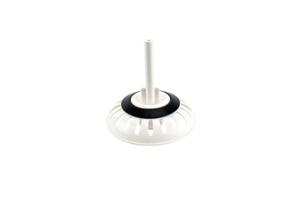 Keeney 3.5-in White Plastic Rust-Resistant Kitchen Sink Strainer Basket, 4.5-in Diameter (Model K1442WH)