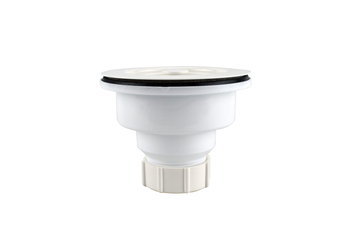 Keeney 3.5-in White Plastic Rust-Resistant Kitchen Sink Strainer Basket, 4.5-in Diameter (Model K1442WH)