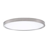 Project Source Adjustable Color Temperature 15-in Brushed Nickel Integrated LED Flush Mount Light