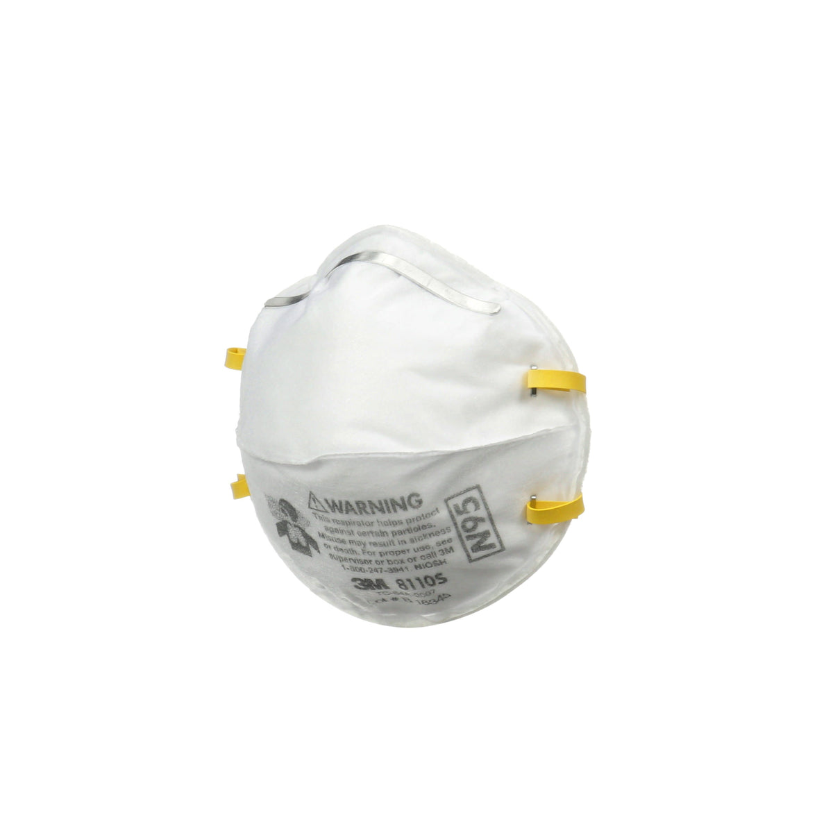 3M Performance Respirator 8110S Small N95, 2-Pack – Disposable Sanding & Fiberglass Mask