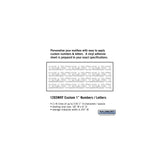 Custom Numbers and Letters - Horizontal White Vinyl 1 Inch High
