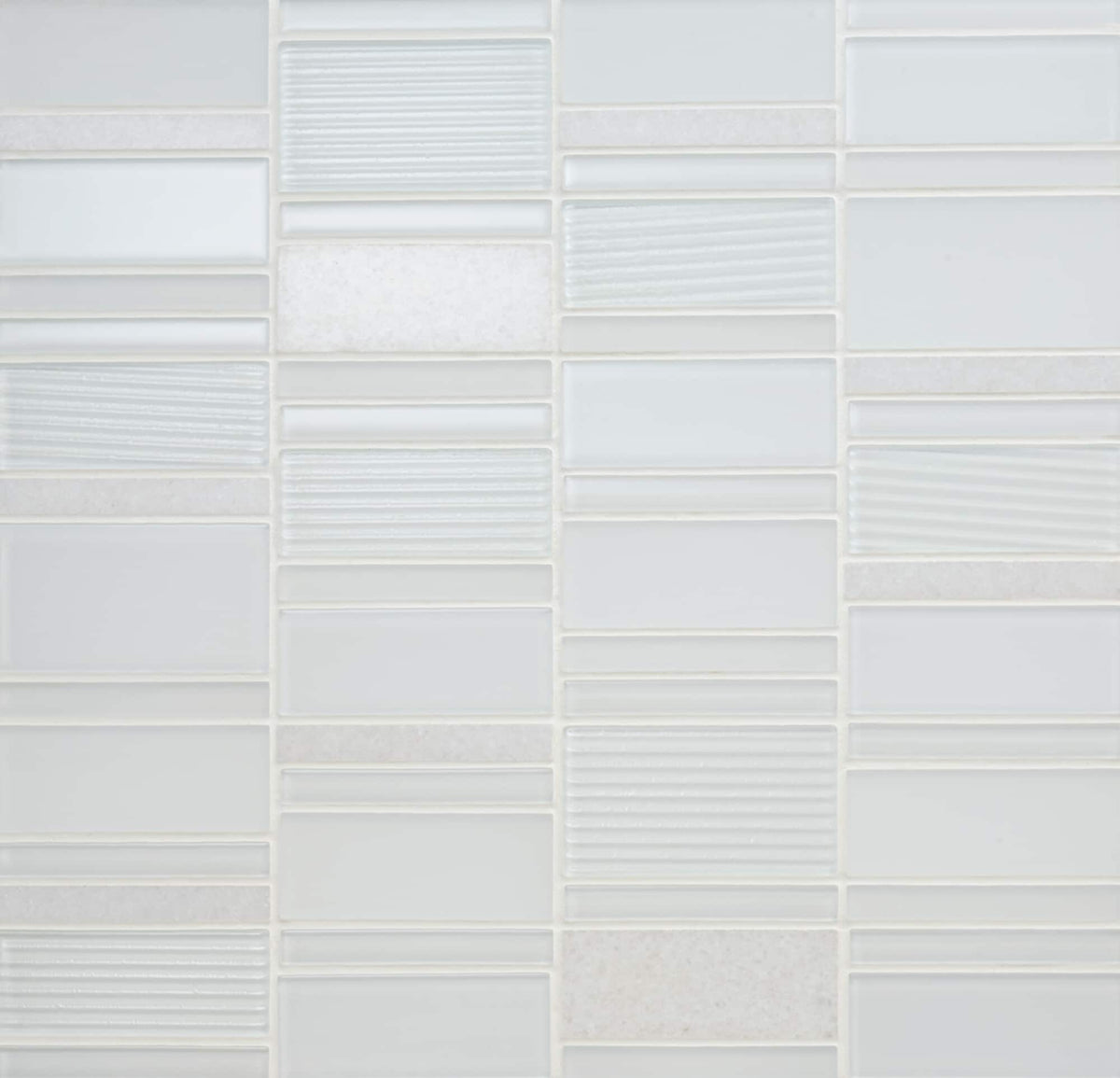 Daltile Serentina Bliss 12-in x 12-in Multi-finish Glass Patterned Multi-shaped Mosaic Wall Tile product image