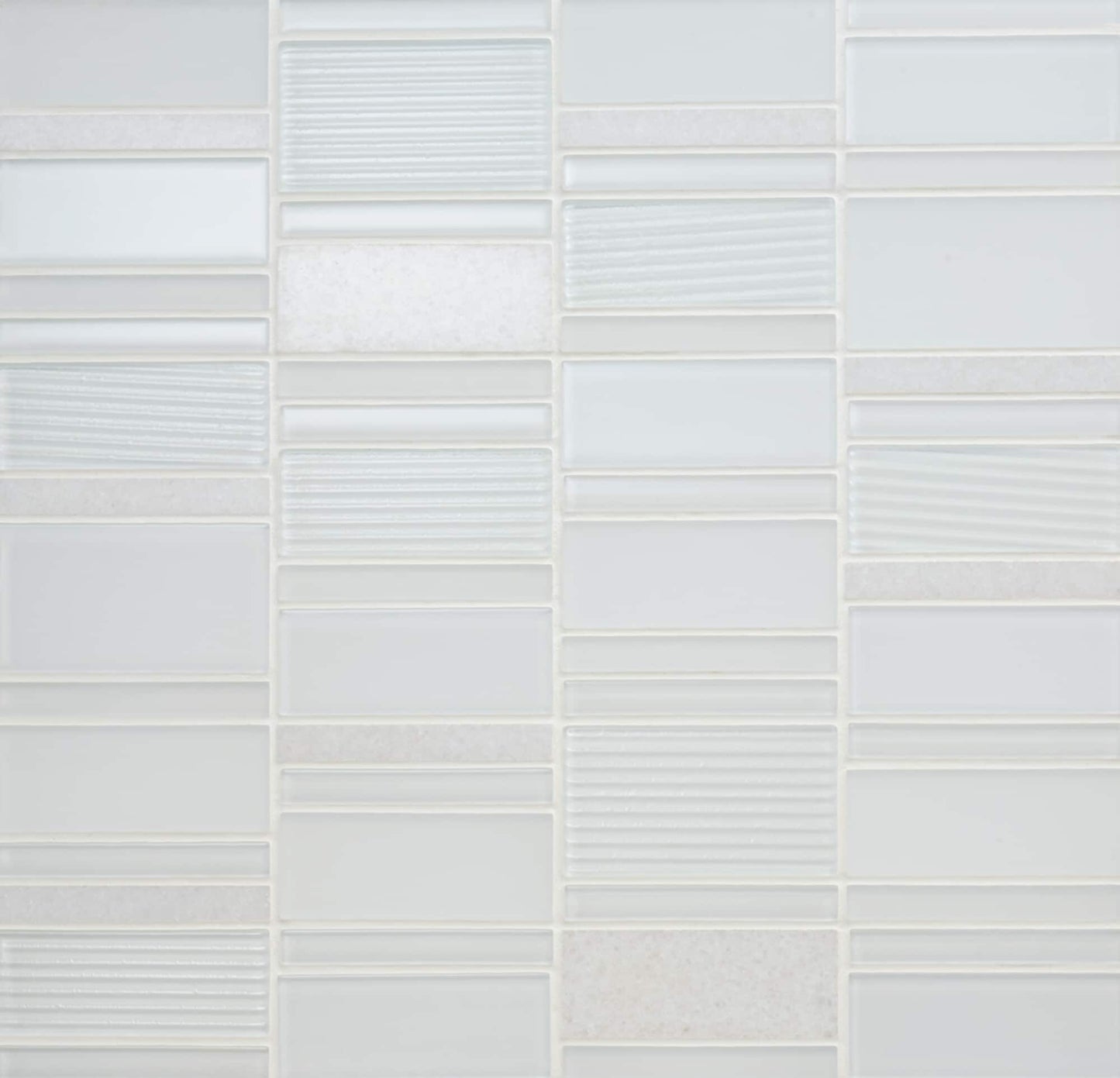 Daltile Serentina Bliss 12-in x 12-in Multi-finish Glass Patterned Multi-shaped Mosaic Wall Tile product image