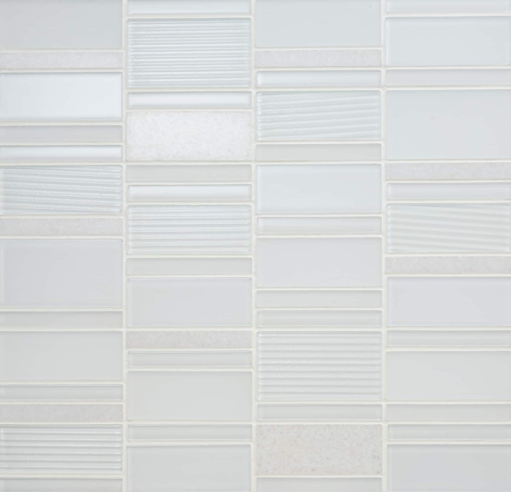 Daltile Serentina Bliss 12-in x 12-in Multi-finish Glass Patterned Multi-shaped Mosaic Wall Tile product image