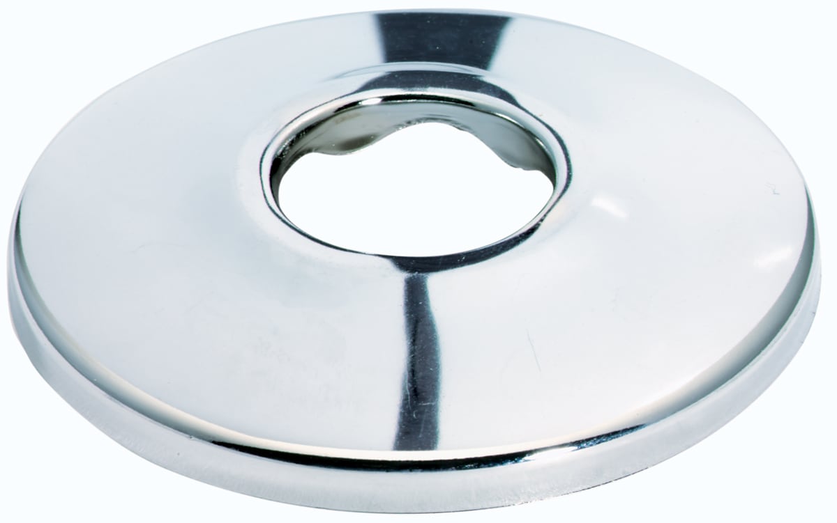 Keeney 0.5-in ID Chrome Universal Kitchen/Lavatory Escutcheon (Shallow Metal Flange)
