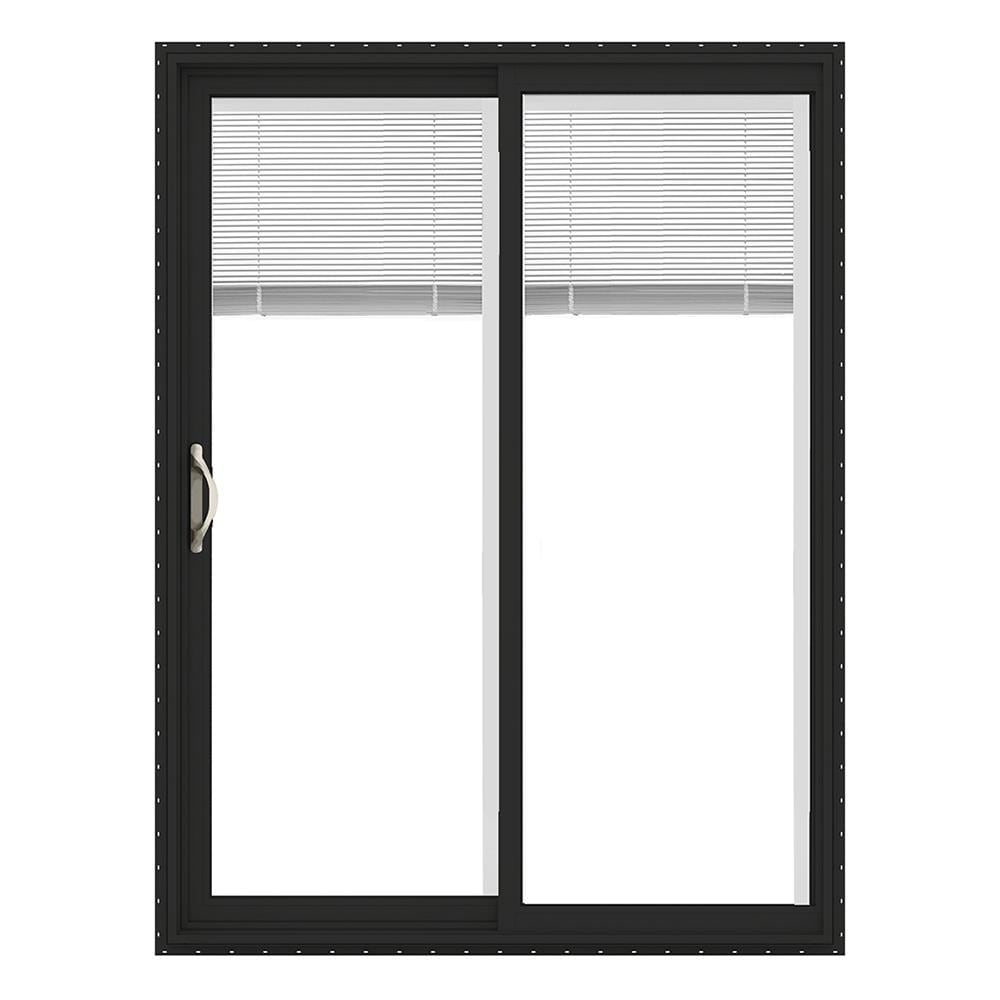 JELD-WEN 72-in x 80-in Vinyl Sliding, Left-hand sliding – primary product view