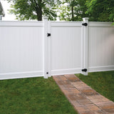 Freedom Emblem 6-ft H x 5-ft W White Vinyl Fence Gate Kit (Unassembled)
