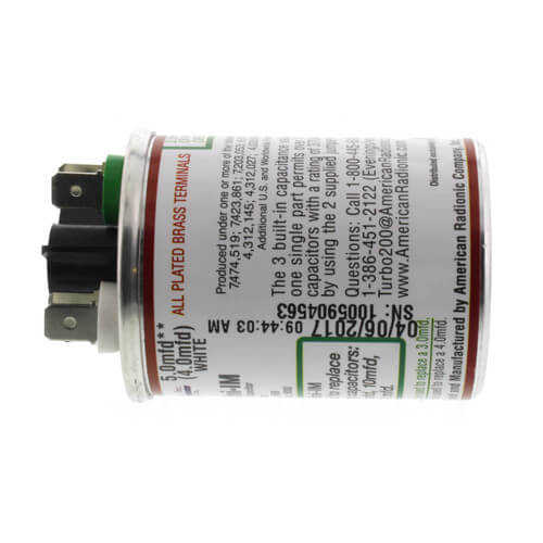 MARS 12100 capacitor - side view (Type: Capacitor; Voltage: 440v, 370V)