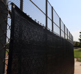NCSNA 8-ft H x 50-ft W Black Hdpe Chain Link Fence Screen