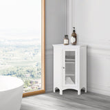 Teamson Home Madison 24.75-in x 32-in x 17-in White Freestanding Corner Linen Cabinet