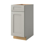 allen + roth Stonewall 15-in W x 34.5-in H x 24-in D Stone Blind 1-Drawer Base Fully Assembled Cabinet (Flat Panel Shaker Style)