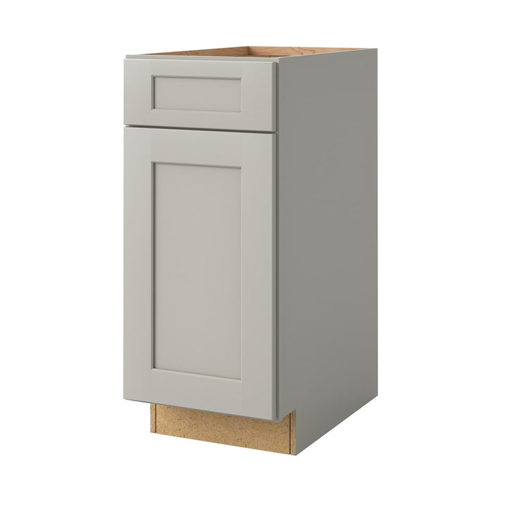 allen + roth Stonewall 15-in W x 34.5-in H x 24-in D Stone Blind 1-Drawer Base Fully Assembled Cabinet (Flat Panel Shaker Style)