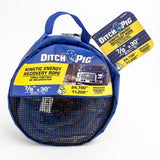 DITCH PIG 7/8 in. x 30 ft. 24700 lbs. Breaking Strength Kinetic Energy Vehicle Recovery Rope - Super Arbor