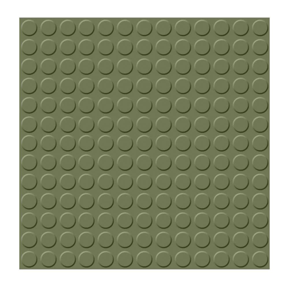 Flexco Rubber Tile Basil 18-in x 18-in Vinyl Tile Flooring (2.25-sq ft)