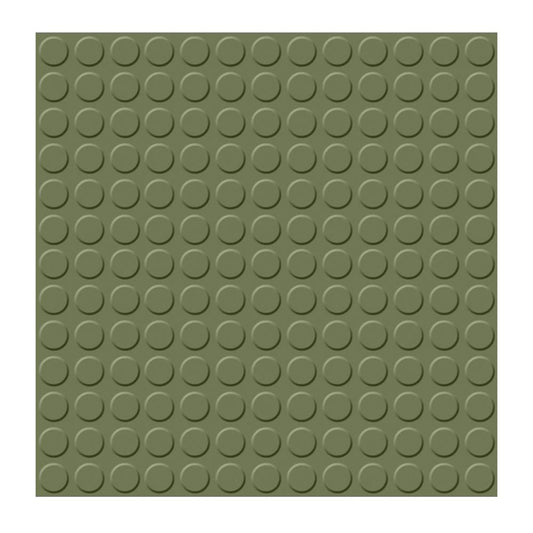 Flexco Rubber Tile Basil 18-in x 18-in Vinyl Tile Flooring (2.25-sq ft)
