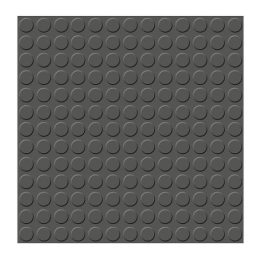 Flexco Graphite Gray Solid 18-in W x 18-in L Glue Down Vinyl Tile Flooring (2.25-sq ft/ Piece)