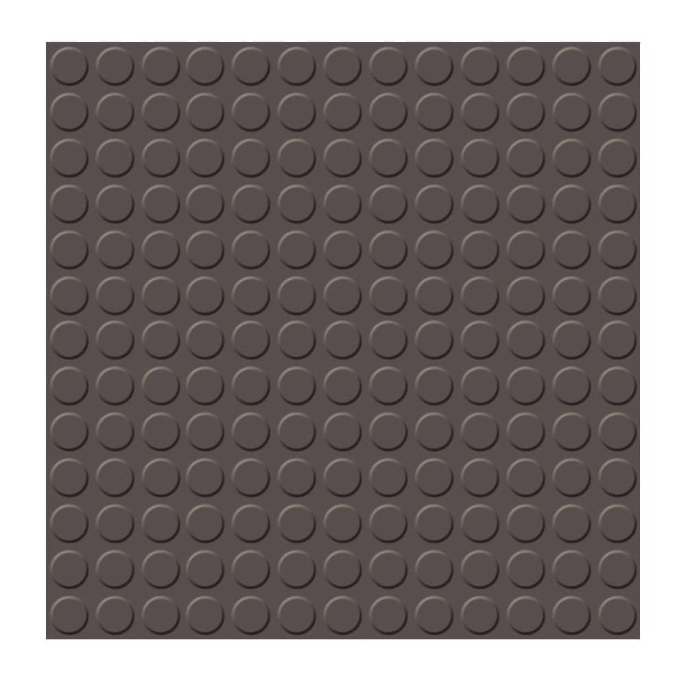 Flexco Coffee Bean Brown Solid 18-in W x 18-in L Glue Down Vinyl Tile Flooring (2.25-sq ft/ Piece)