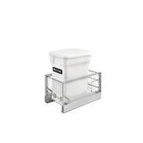 Rev-A-Shelf 24-Quart Plastic Soft-Close Pull-Out Trash/Compost Can, 11 x 18 x 19 in