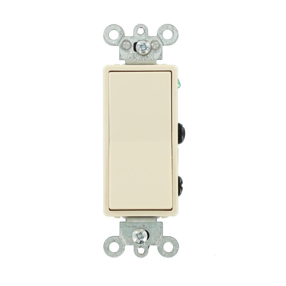 15 Amp Decora Residential Grade 4-Way Lighted Rocker Switch, White - Super Arbor