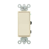 15 Amp Decora Residential Grade 4-Way Lighted Rocker Switch, White - Super Arbor