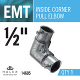 1/2 in. Electrical Metallic Tube Inside Corner Pull Elbow - Super Arbor