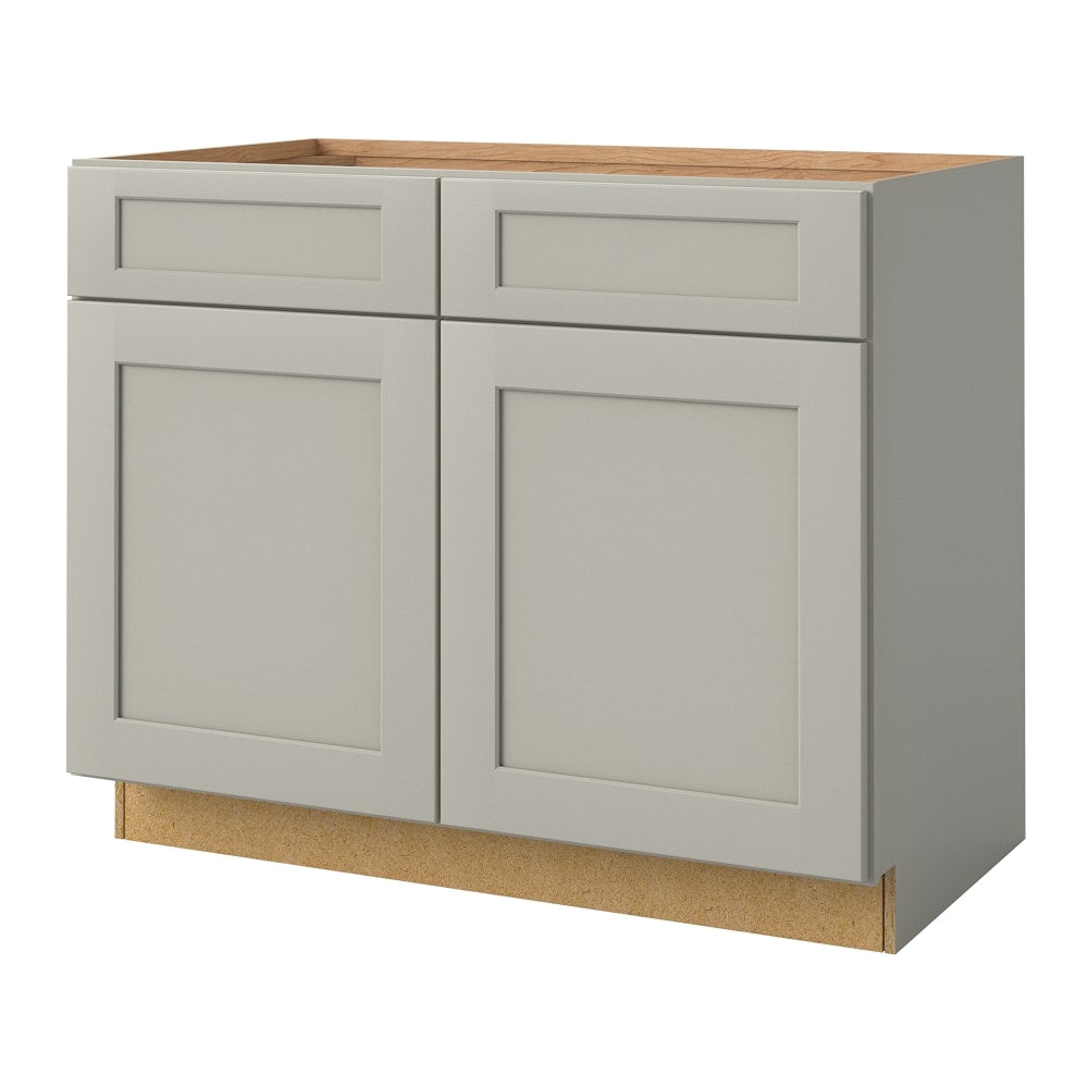 allen + roth Stonewall 42-in W x 34.5-in H x 24-in D Stone Sink Base Fully Assembled Cabinet (Flat Panel Shaker Style)