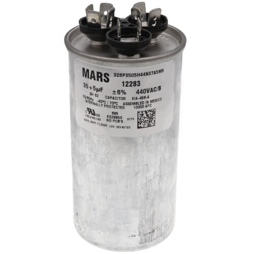 MARS 12283 capacitor - front view (Type: Capacitor; Voltage: 440v)