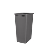 Rev-A-Shelf 50-Quart Plastic Soft-Close Double Pull-Out Trash Can, Walnut Frame