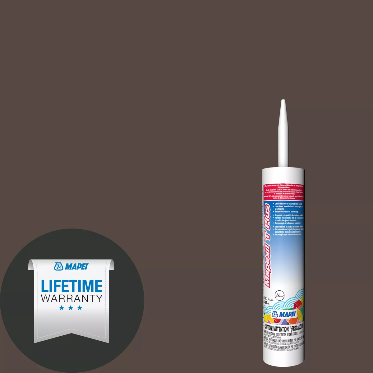 115 Truffle Mapesil T Plus Silicone Caulk