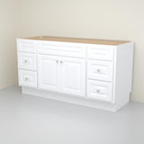 Glacier Bay Hampton 60-Inch Bathroom Vanity Cabinet in White