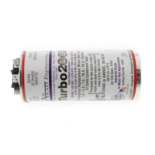 MARS 12300 capacitor - side view (Type: Capacitor; Voltage: 370V, 440v)