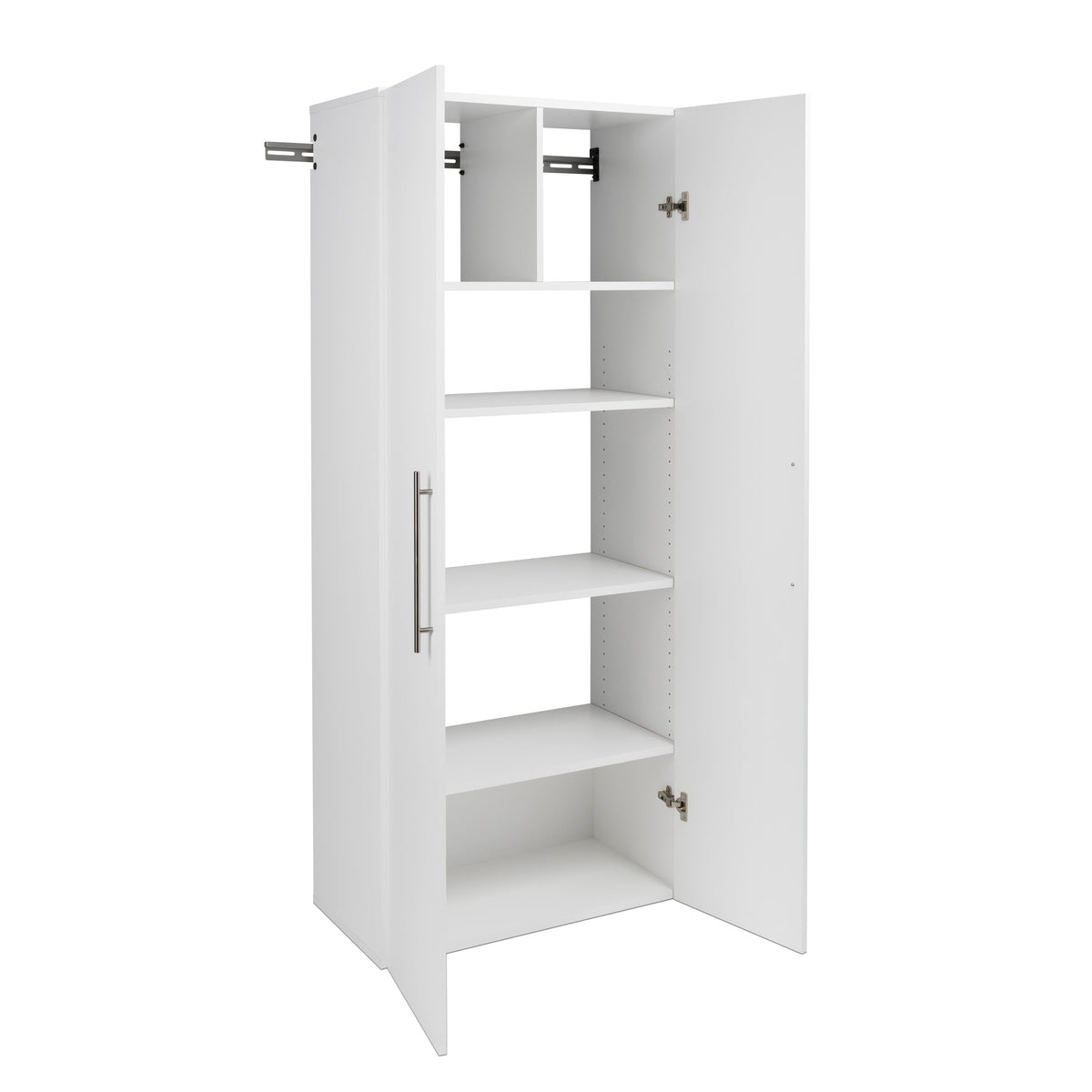 Prepac HangUps 60-in W x 72-in H Wood Composite White Wall-mount Utility Storage Cabinet