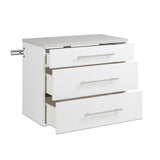 Prepac HangUps 60-in W x 72-in H Wood Composite White Wall-mount Utility Storage Cabinet