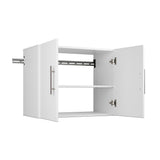 Prepac HangUps 60-in W x 72-in H Wood Composite White Wall-mount Utility Storage Cabinet