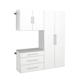 Prepac HangUps 60-in W x 72-in H Wood Composite White Wall-mount Utility Storage Cabinet