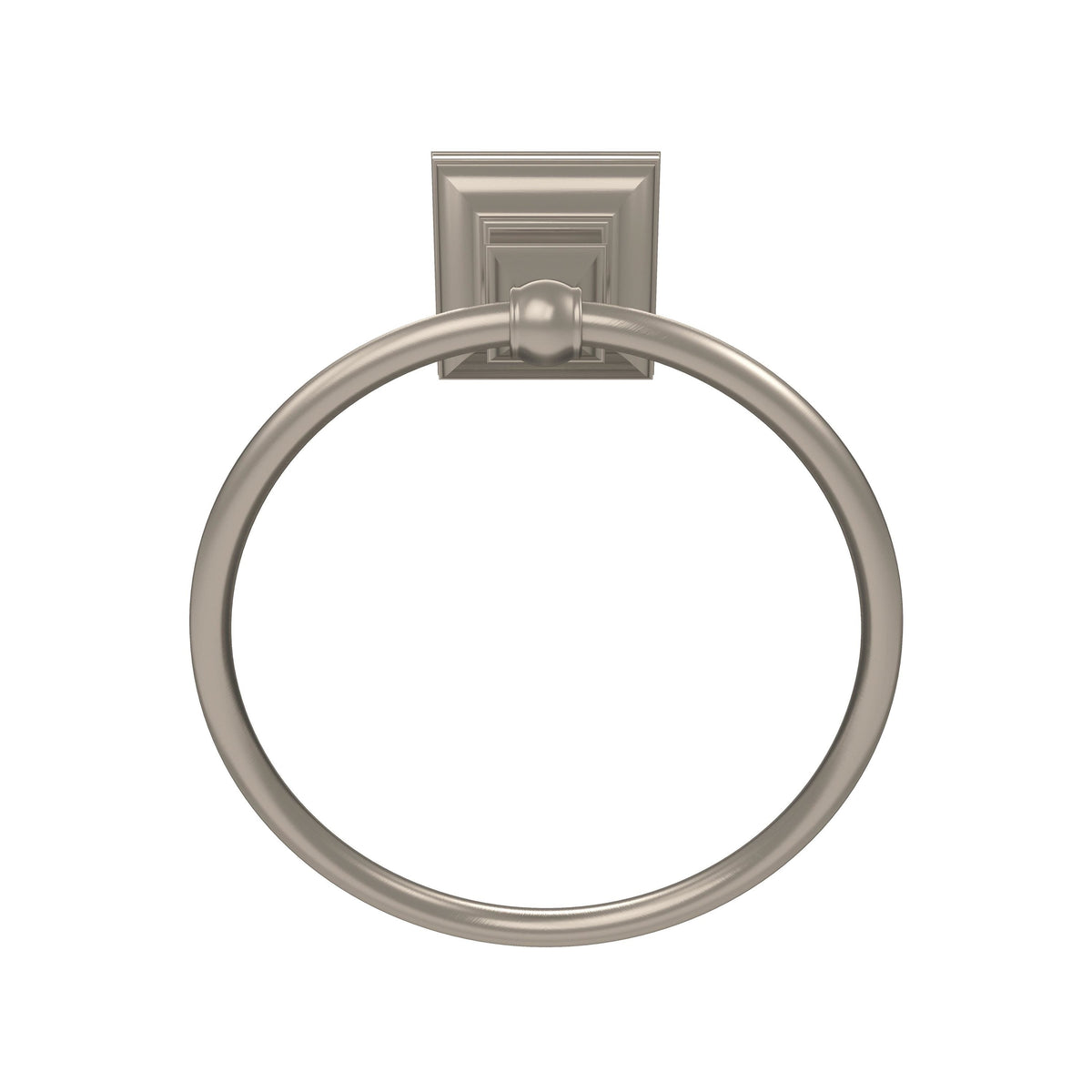 Amerock Markham Brushed Nickel Wall Mount Towel Ring, 6-7/8 in Diameter