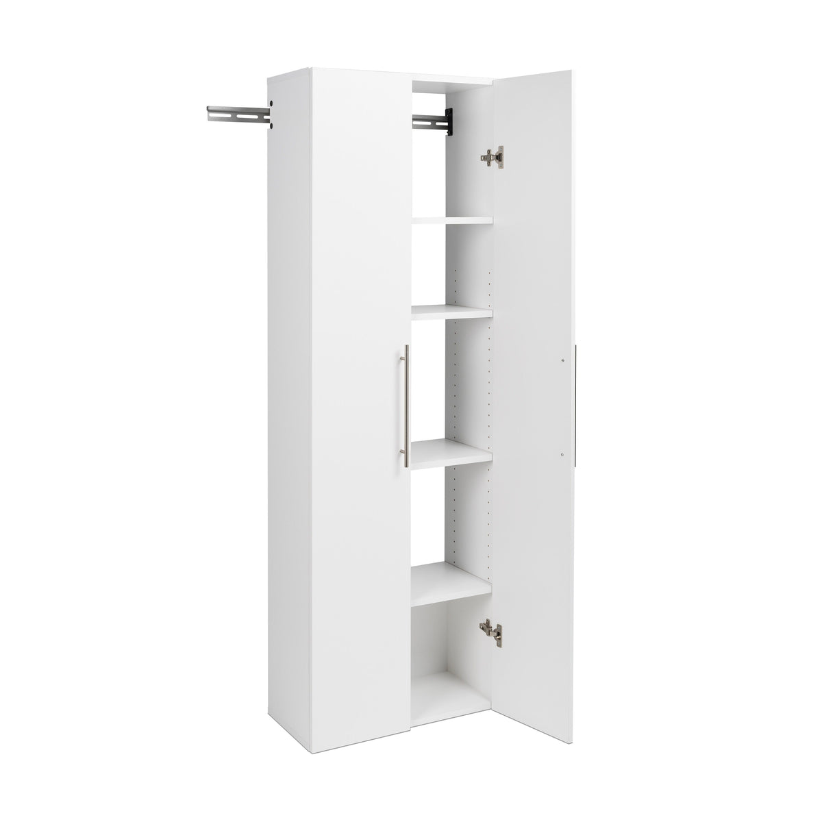 Prepac HangUps 72-in W x 72-in H Wood Composite White Wall-mount Utility Storage Cabinet